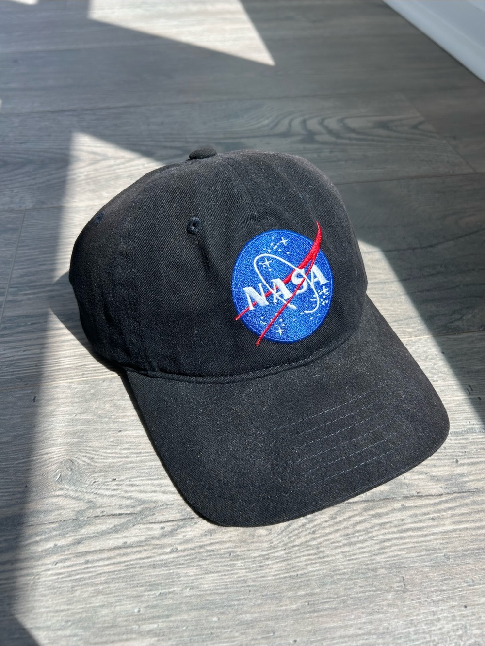 NASA Logo Black Baseball Cap -